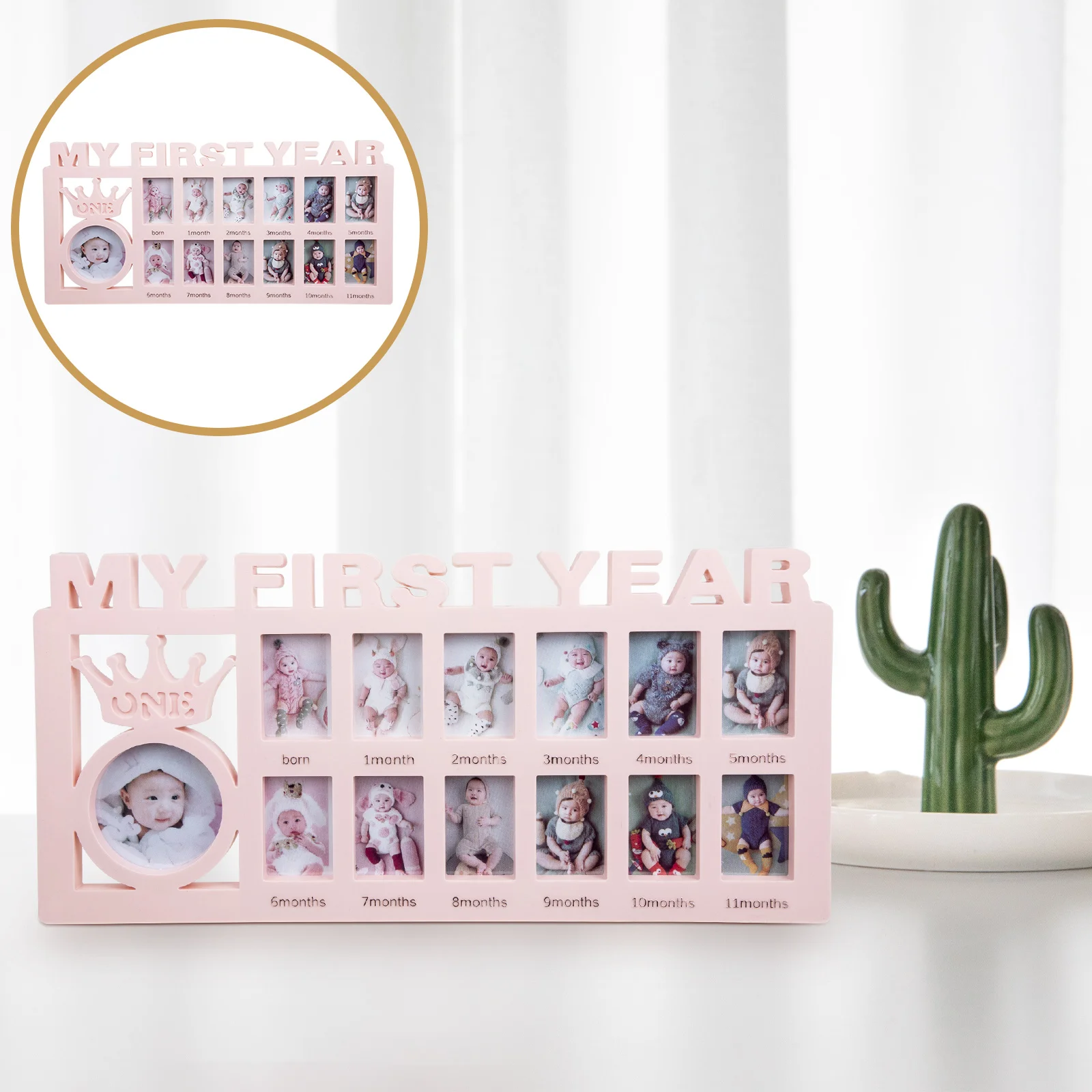 

Frame Baby Photo Picture First Year Growth Keepsake Newborn Infant Holder Gift Month Milestone Album S Essentials Girl My Gifts