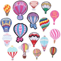 clothing women men diy embroidery cartoon patch hot air balloon deal with it iron on patches for clothes fabric free shipping