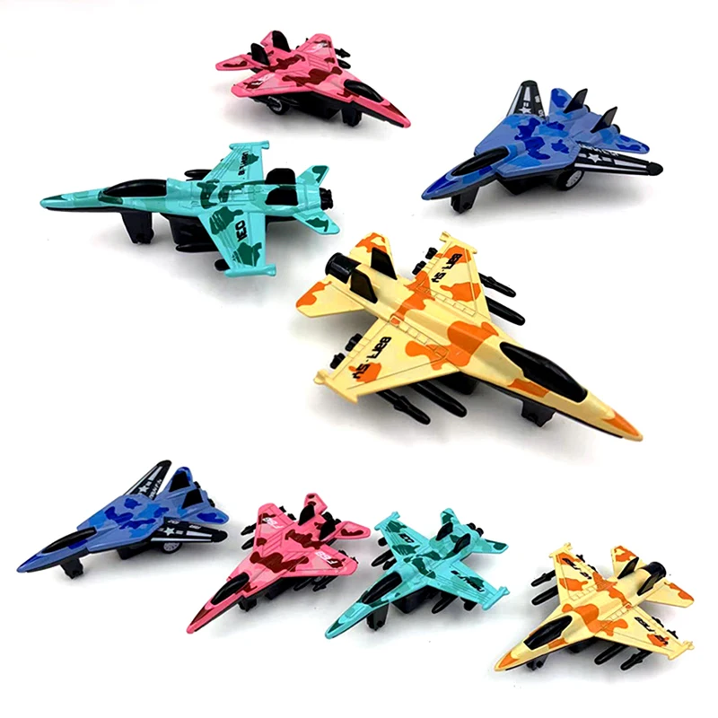 

Children Simulation Alloy Airplane Toy Mini Military Fighter Plane Pull Back Airplane Model Educational Toys for Kid Boys