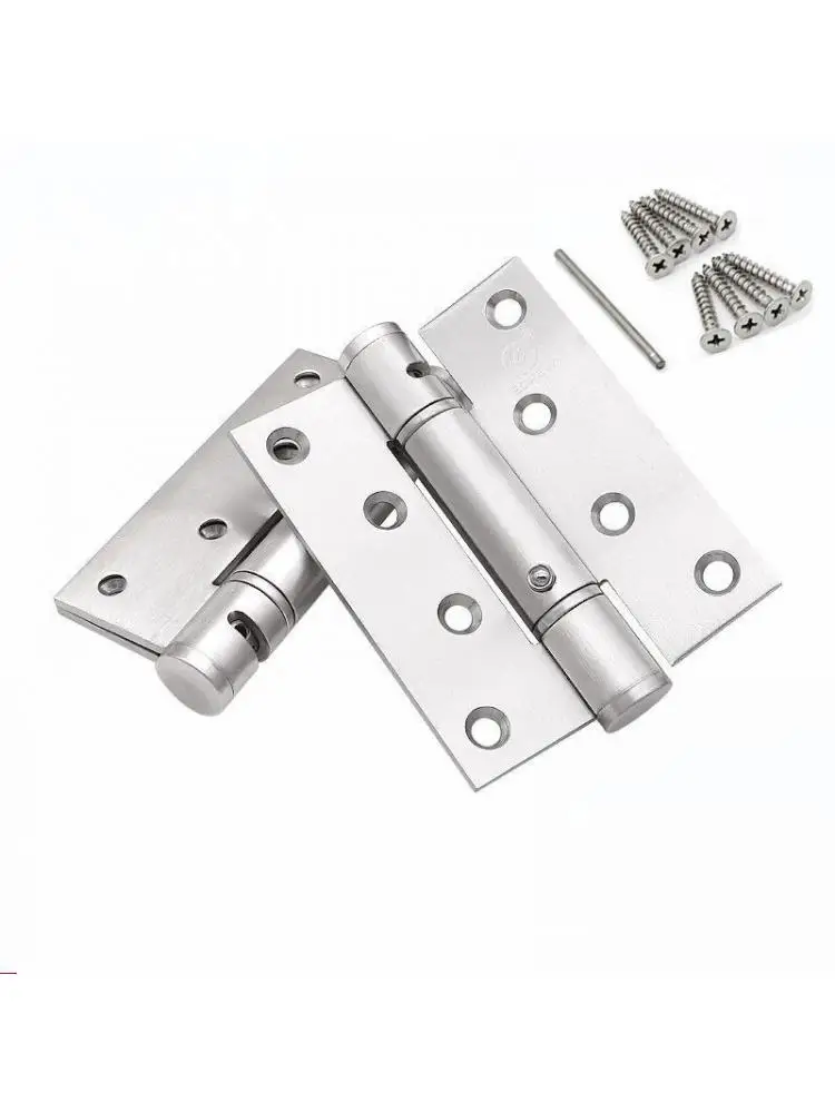 

4 Inch Buffer Hydraulic Hinge Stainless Steel Damping Automatic Door Closing Spring Invisible Positioning