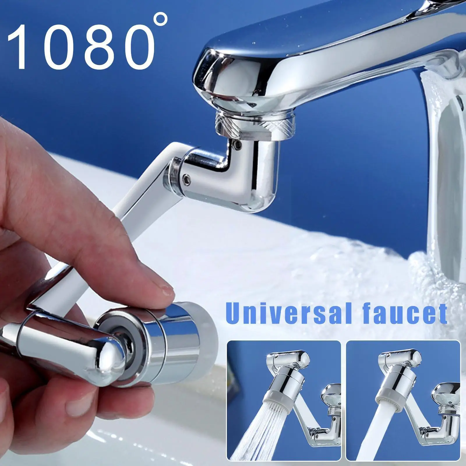 

2022 Universal 1080° Rotation Faucet Aerator Splash Adaptor Filter Water Kitchen Tap Faucets Nozzle Extend Bubbler Faucet O3g2