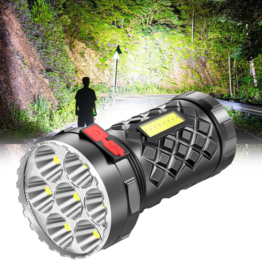 

Mini LED Flashlight Portable Torch Flashlight Gadget USB Rechargeable Outdoor Camping Fishing Traveling Lighting Device