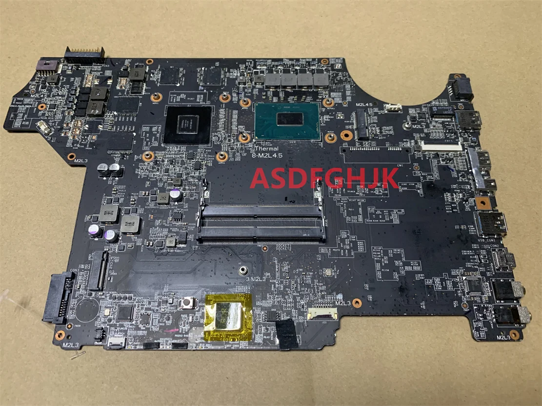 

Used Genuine MS-16JF1 VER 1.0 FOR MS-16JF GL62 GP62 LAPTOP MOTHERBOARD WITH I5 I7 CPU AND GTX1050MTI TESED OK