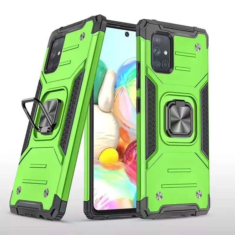 

Magnetic Metal Ring Stand Holder Armor Case For Samsung Galaxy A52 A71 A51 A42 A32 A13 5G A70 A50 A20 A12 A10e A03s A02s A11 A01