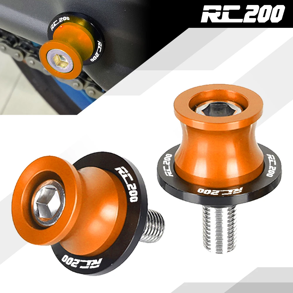

For RC200 RC 200 2016 2017 2018 2019 2020 2021 2022 Allyaers Motorcycle Accessories CNC 10mm Swingarm Spools Slider Stand Screws