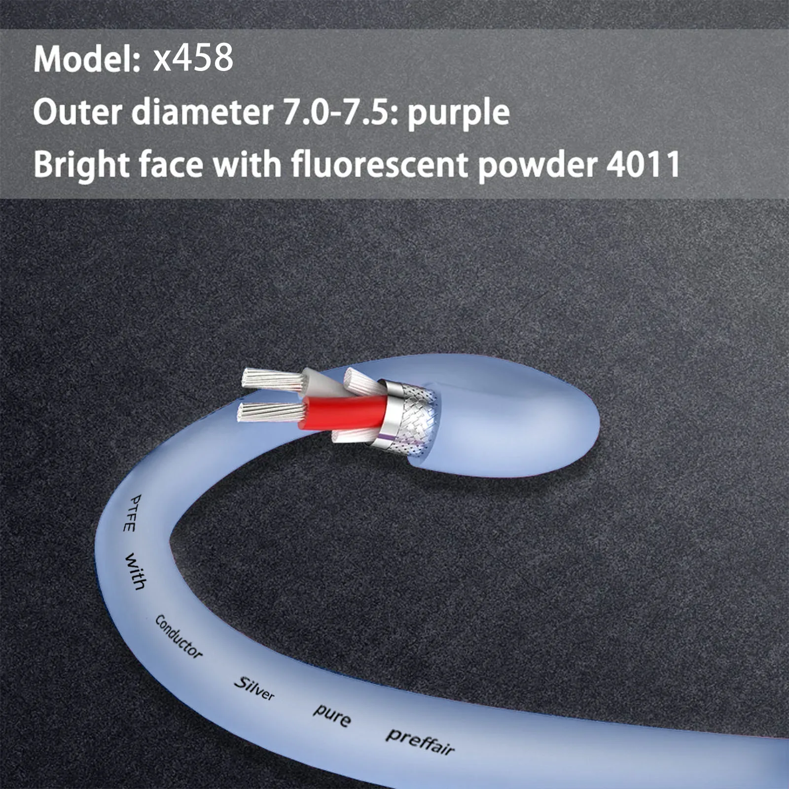 4N чистый серебристый объемный кабель Аудио соединительный Балансировочный