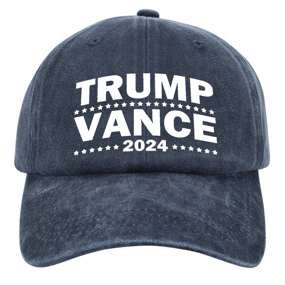 Кепка Trump Vance 2024 бейсбольная кепка унисекс дышащая мытая бейсболка регулируемая