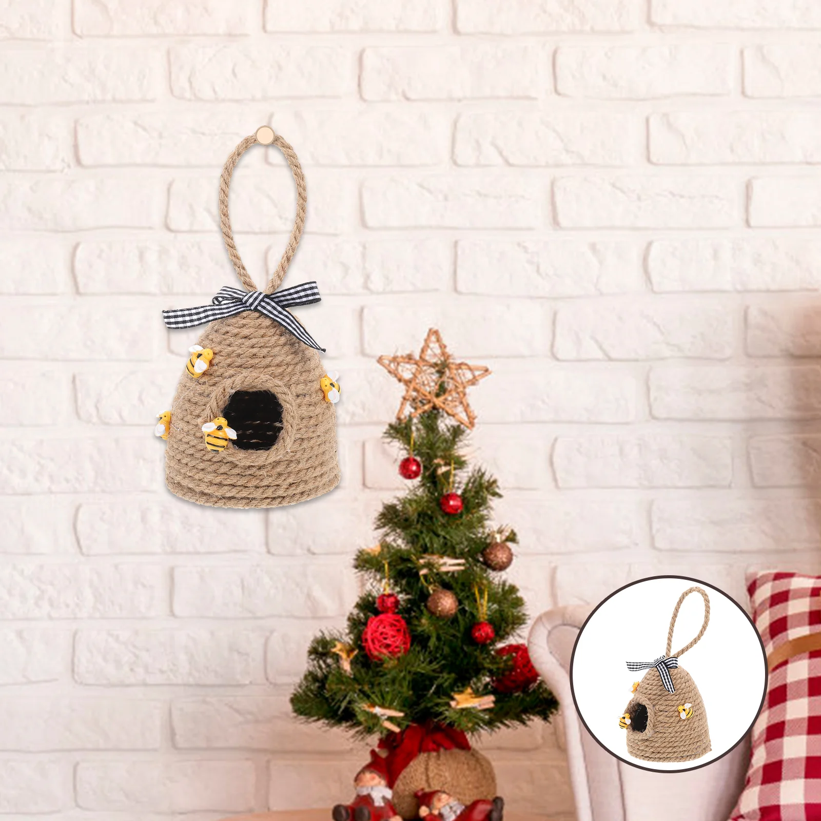 

Garden Honeycomb Decor Pendant Ornament Balcony Decorative Natural Lovely Hummingbird House Festival Hanging Supplies