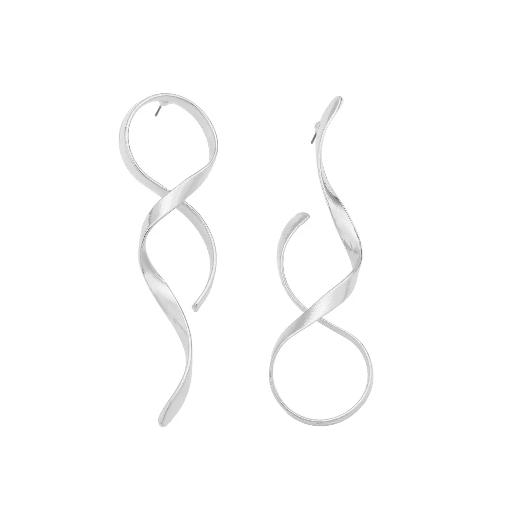 ZAA трендовые металлические серьги неправильной формы золотого цвета в форме