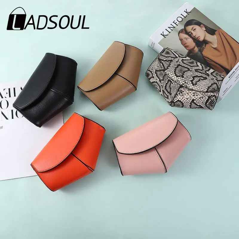 Женские Модные поясные сумки LADSOUL в форме сердца персикового цвета женский