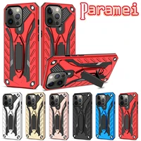 shockproof armor protective case for iphone 6 7 8 plus hidden bracket kickstand phone case for xs max 11 pro 12 mini 13 promax
