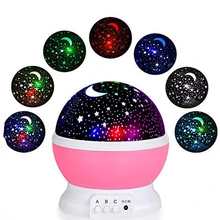 LED Starry Sky Projector Night Light Colorful Stars Stage Lamp USB Battery Commercial Lighting for H