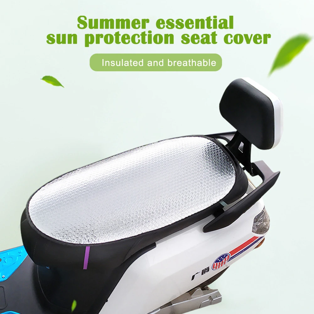 

Universal Waterproof Motorcycle Sunscreen Seat Cover Cap Prevent Bask In Seat Scooter Sun Pad Heat Insulation Cushion Protect
