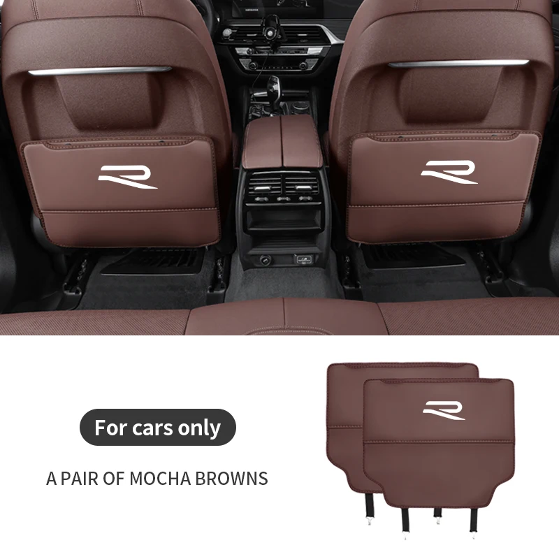 

Для Volkswagen R GTI Golf Tiguan Passat Touareg Magotan Scirocco CC Защита спинки автомобильного сиденья Anti-Kick Pad Сумка для хранения на заднем сиденье