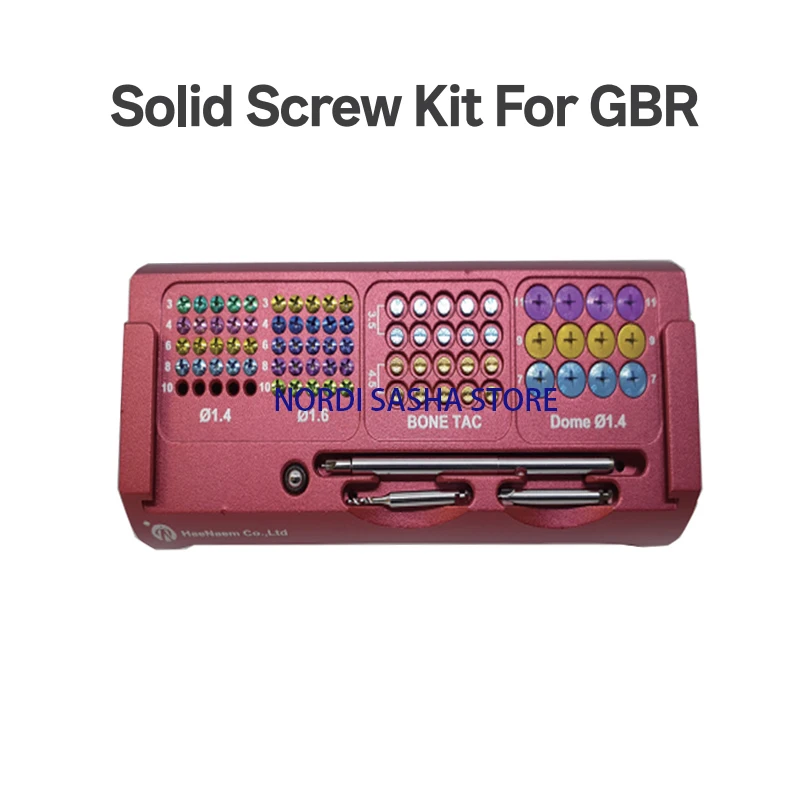

Dental Implant GBR Titanium Film Nail Tool Box Solid Bone Screw Kit Torque Wrench Screw Driver Dentistry Restoration Tools