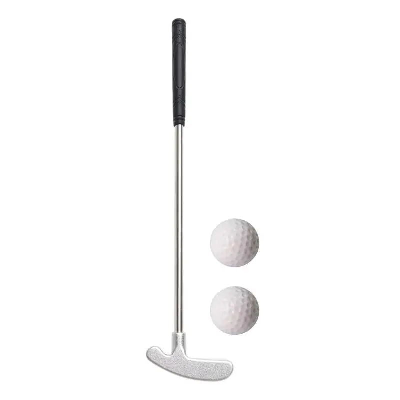 

Миниатюрные клюшки для гольфа, головка из цинкового сплава, вал из нержавеющей стали, портативная ручка из термопластичной резины, 2-сторонняя клюшка, клюшка для гольфа, аксессуары для игры в гольф