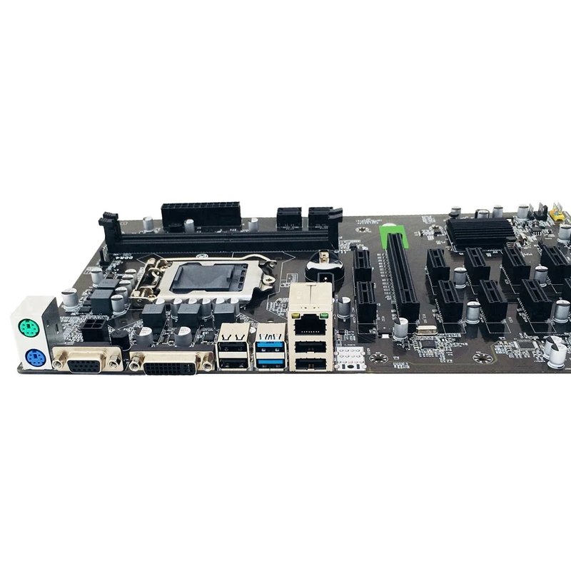 Материнская плата B250 BTC для майнинга LGA 1151 с 2XDDR4 4 Гб 2666 МГц ОЗУ + кабель коммутатора