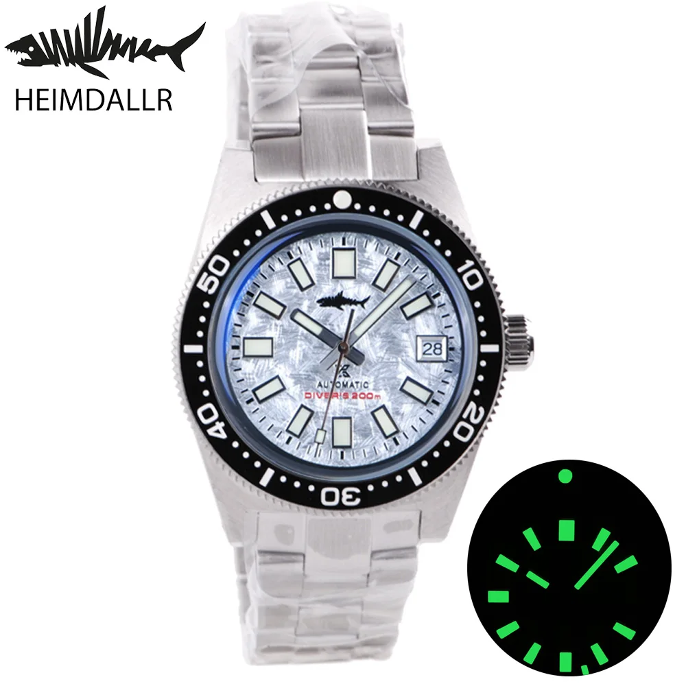 

Heimdallr Men's 62Mas Dive Watch 41mm Snowflake Dial Sapphire Ceramic Bezel NH35 Automatic Movement 300m Waterproof C3 Luminous