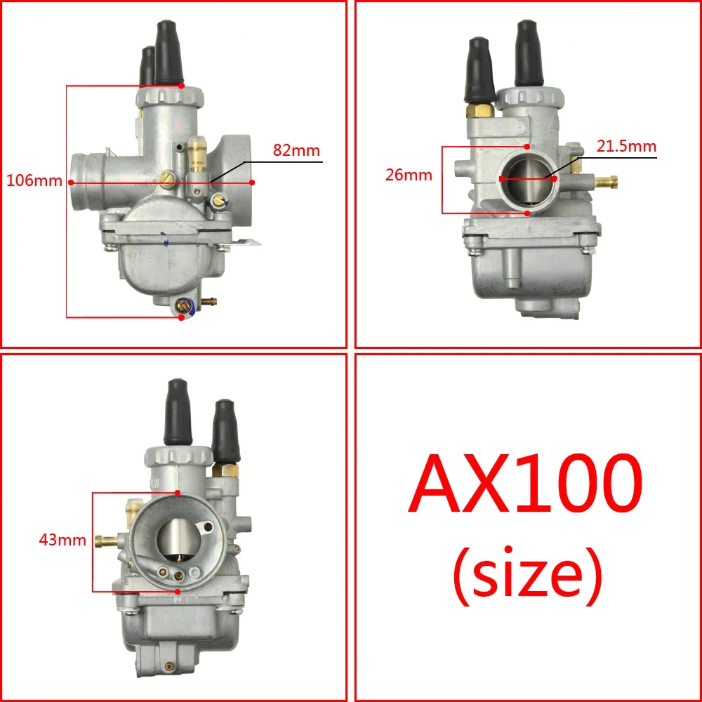 Карбюратор 22 мм для 2-тактного мотоцикла SATRIA 2 AX100 RGV120 QJ100-M KW100-M