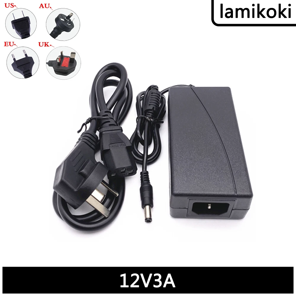 

Новый, подходит для AOC PHILIPS LCD 12V 3A 3000ma кабель адаптера питания