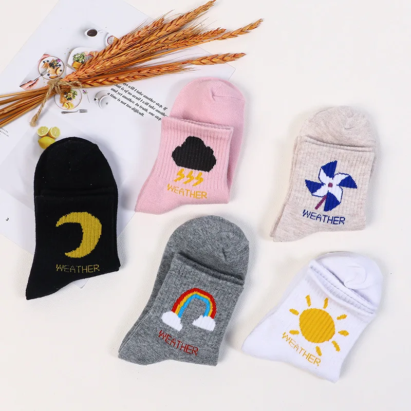 

Socks Women Spring and Summer New Color Weather Women Socks Men and Womens Socks In Tube Student Socks Factory Direct Sales