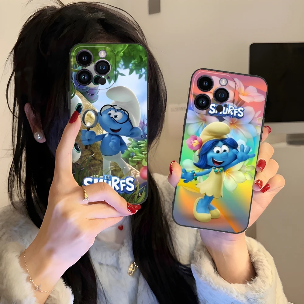 Smurfs Smurfette Smart Чехол для мобильного телефона iPhone 16 15 14 13 12 11 X XR XS 8 7 Pro Max Plus