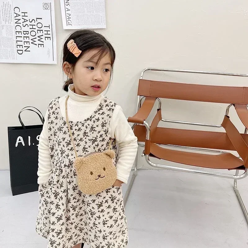 Новые плюшевые сумки через плечо с милыми мультяшными животными Детские