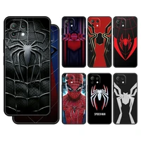 marvel spiderman logo case cover for xiaomi mi 12 11 lite 11t 9t 10t note 10 k40 pro k50 k40s gaming armor fashion capinha