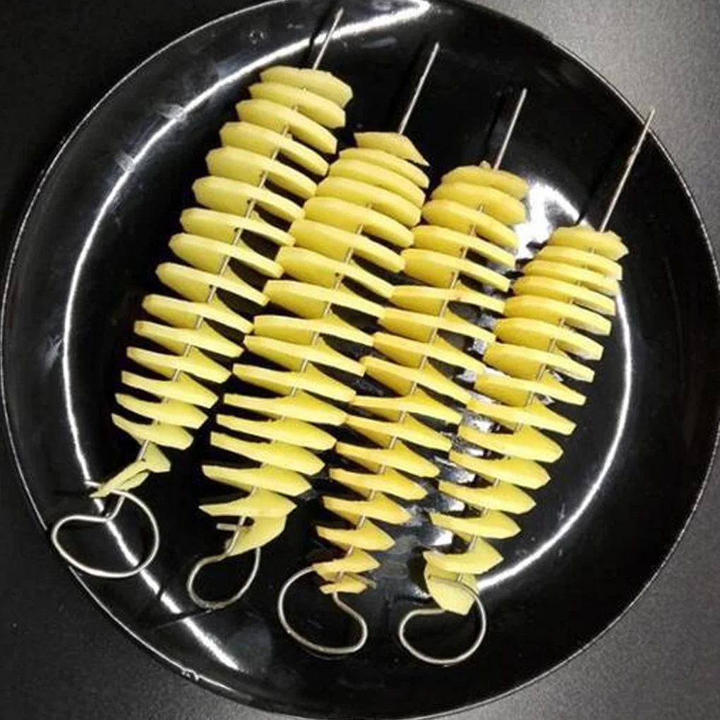 

1Set Cucumber Slicer Vegetable Spiralizer Cutter Spiral Potato Cutter Potato Slicer BBQ Kitchen Accessories Gadgets for Kitchen