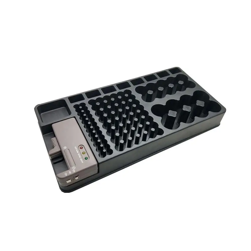 

Коробка для хранения батарей, органайзер, держатель с тестером-чехол для аккумуляторного блока, включая модели батарей AA/ AAA/C/D/1,5 В/9 в