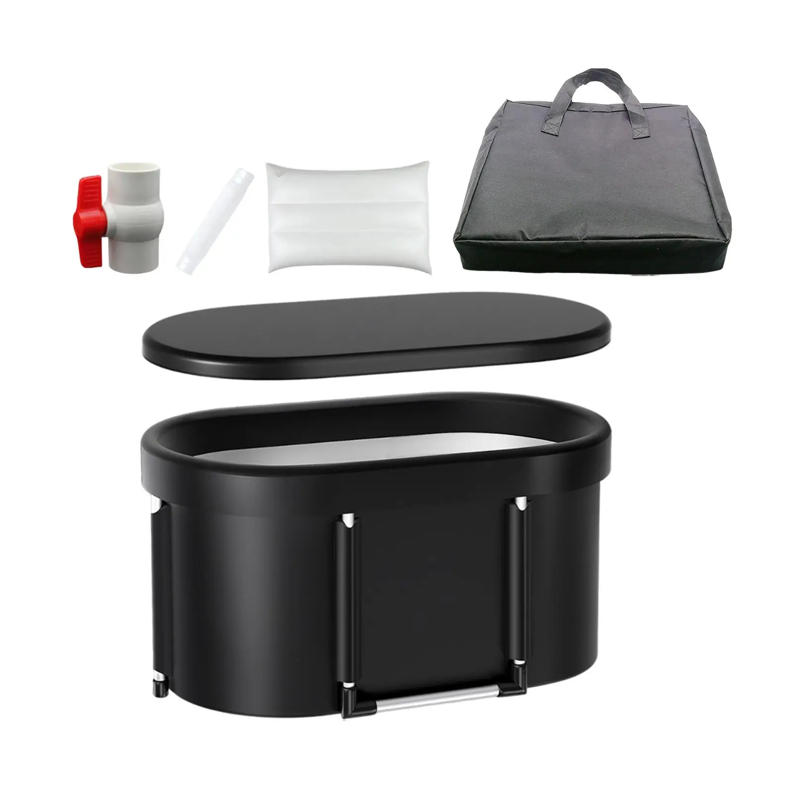 Ванна для льда Складная душа большая ванна купания портативная спортсменов