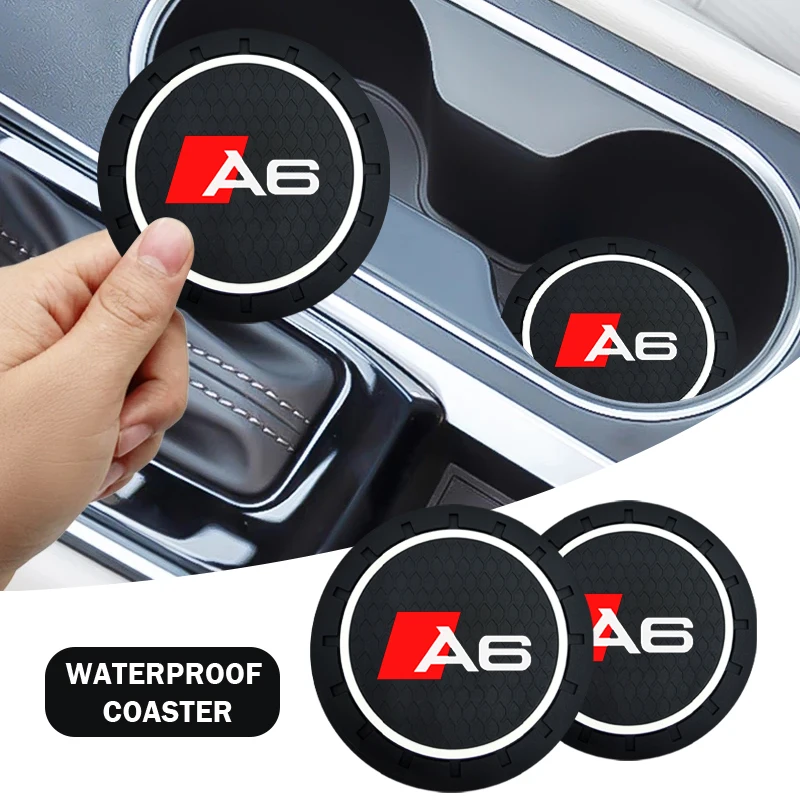 

1pcs Car Coaster Water Cup Bottle Holder Mat Anti-Slip Pad For Audi A6 A7 A8 A1 A3 A4 A5 TT 8P B6 B8 C4 C5 C6 Q2 Q3 Q5 Q7 Sline