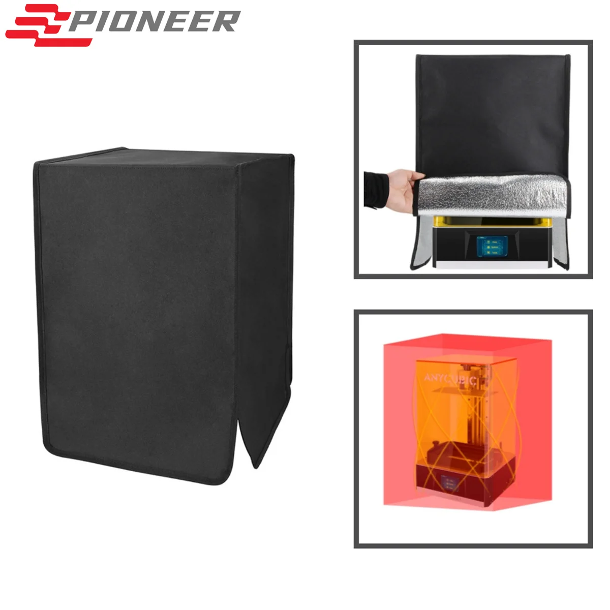 

Корпус для 3D принтера, Блэкаут 5 см, 30 х30 х4 см, пылезащитная крышка для Elegoo Saturn Anycubic Photon Mono X Phrozen Sonic 4K