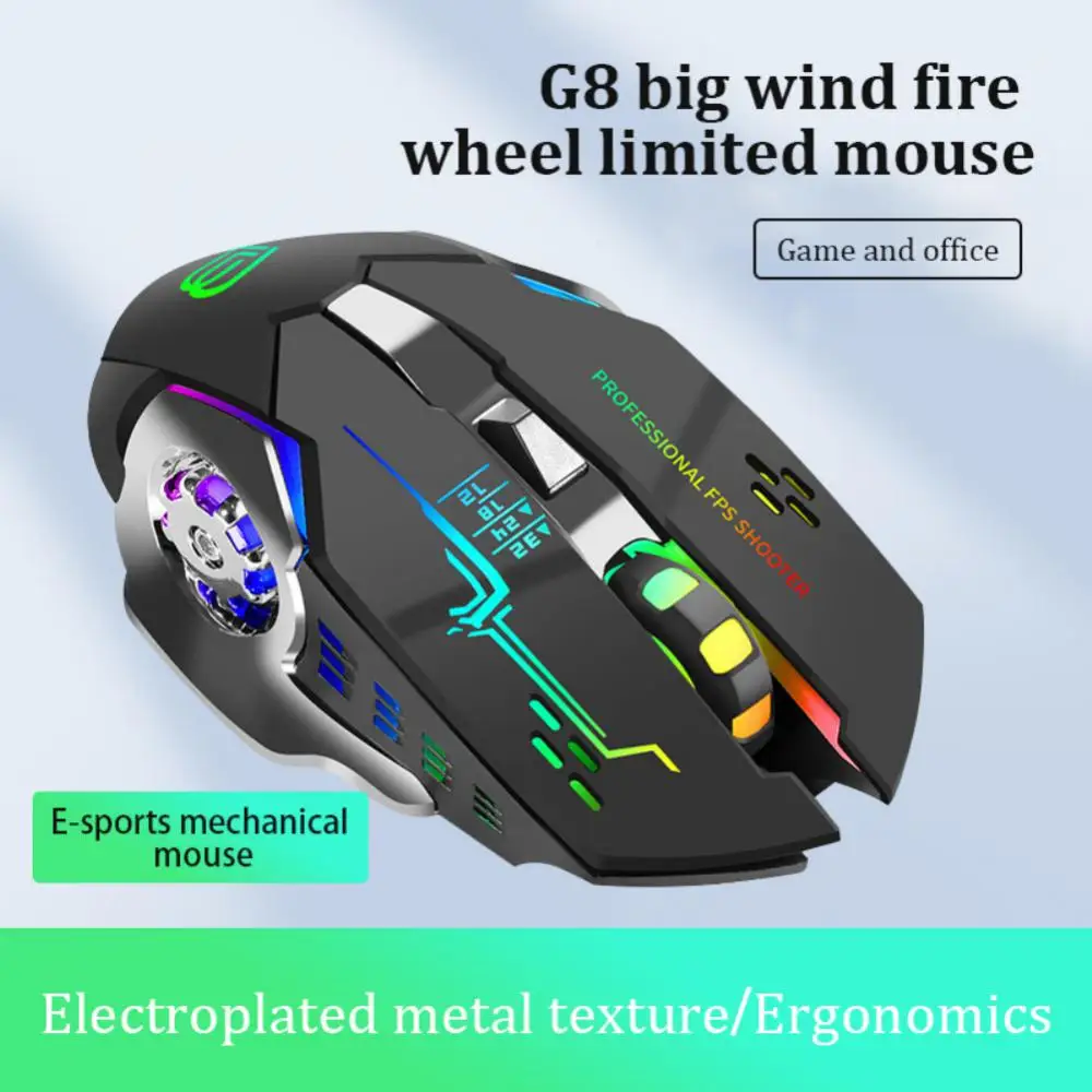 

2023 new BAJEAL Profession Wireless/ Wired Gaming Mouse 6 Buttons 3200 DPI LED Optical USB Computer Gaming Mechanical Mouse