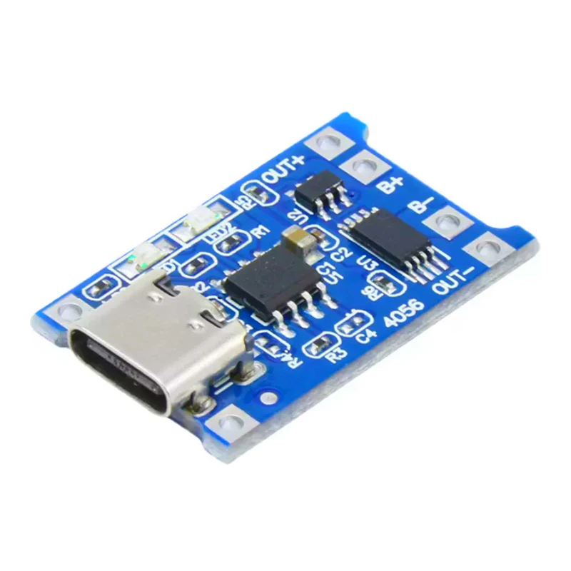 

TYPE-C USB interface TP4056 1A lithium battery charging board module charging protection two-in-one