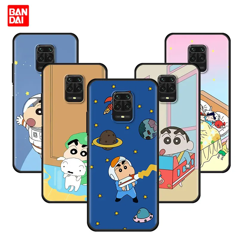 

Cover Case for Xiaomi Redmi Note 7 8 9 9s 10 11 8T 11T Pro Plus 5G 4G Funda Korea Full Cartoon Crayons Shin-Chan Anime