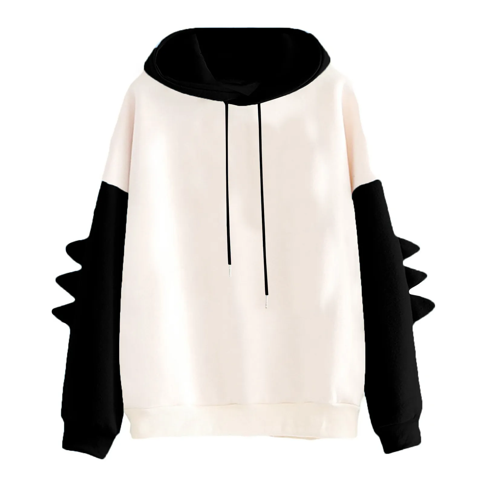 

Oversized Dinosaur Hoodie Women Long Sleeve Solid Candy Color Hooded Sweatshirt Female Teens Hooded Clothes Outfit Kawaii Hoodie