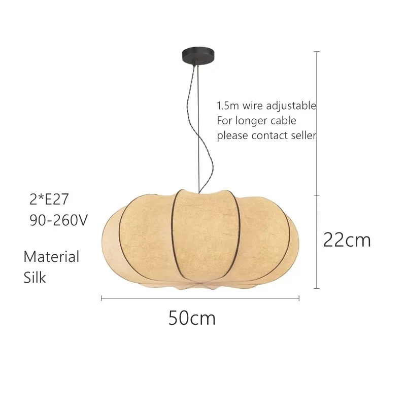 

Шелковый подвесной светильник Winfordo