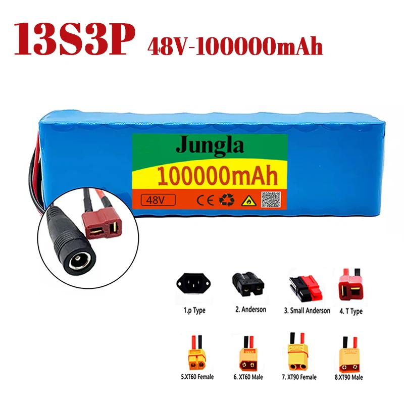 13s3p 48V 100Ah 1000W 100000mah комплект литий-ионный батарей электрический велосипед Скутер с