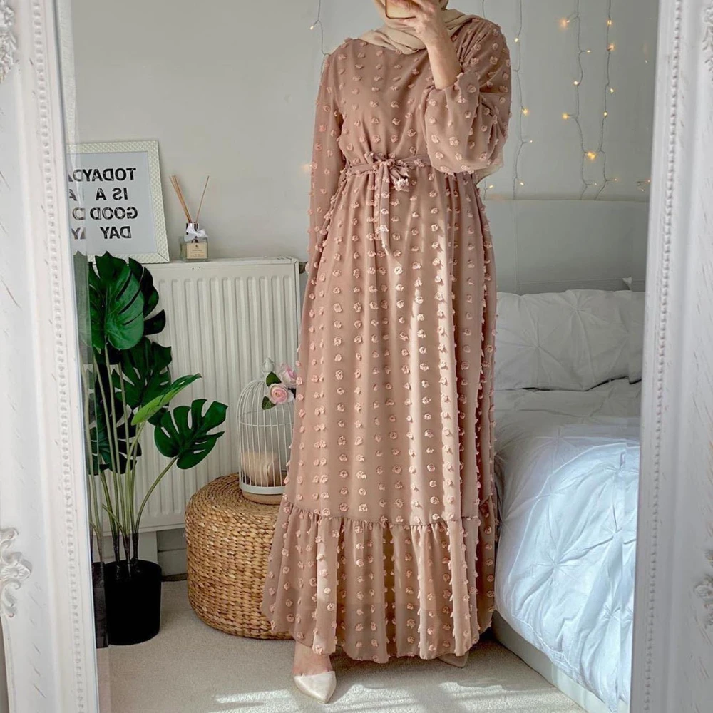 

Eid Mubarak мусульманский модный хиджаб платье Abayas для женщин Дубай Abaya Турция Кафтан халат длинные мусульманские платья Caftan