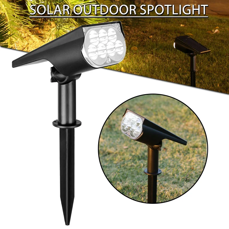 

Solar Spotlight 7 Color Changing 2 LED RGB Outdoor Landscape Lights Waterproof Landscape Spotlights For Garden Patio Fence