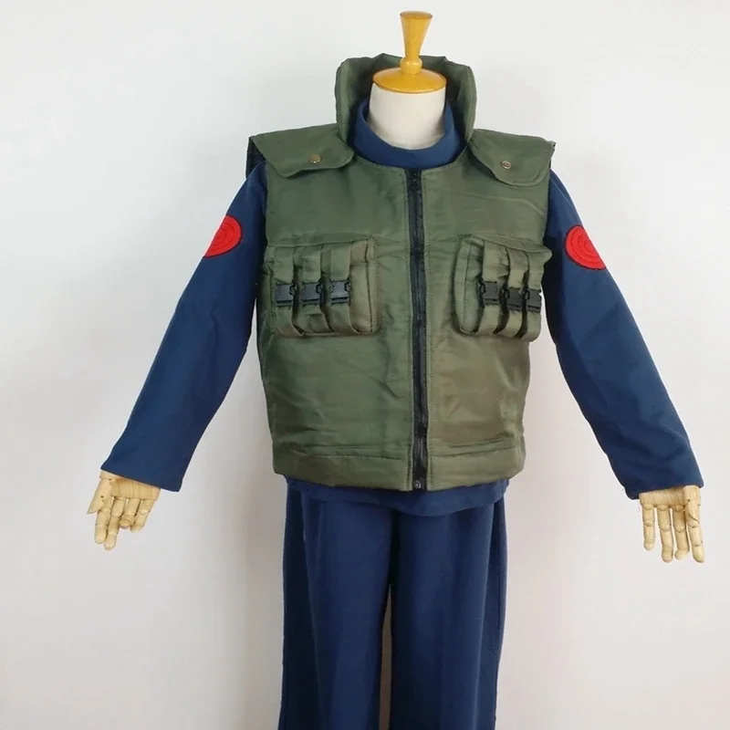 Костюм для косплея Какаси из аниме Hatake одежда Хэллоуина жилет рубашка брюки