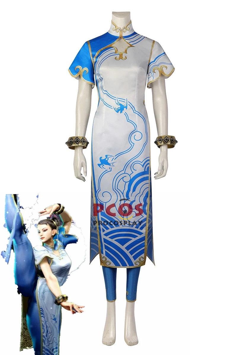 Карнавальный костюм SF Chun-Li для женщин и девочек Chun Li Cheongsam, милые вечерние карнавальные костюмы C03020