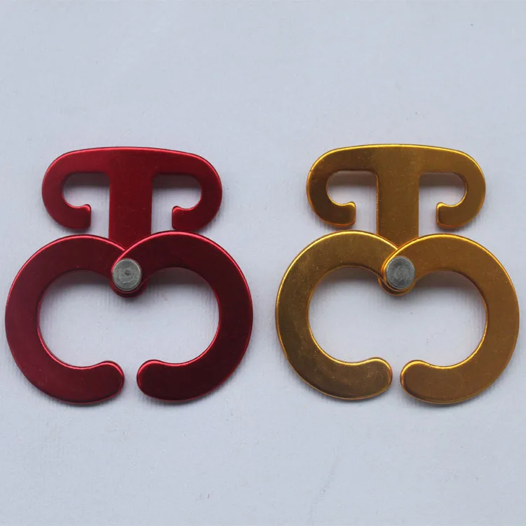 

Grappling Hook Alloy Camping Rope Hanging Buckle Claw Buckle Self-locking Hook Round Automatic Closing Button O-type Buckle