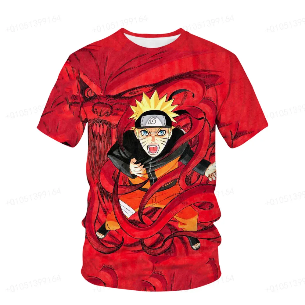 

2023 New Boys Naruto Breeze Shirt - Sakura, Kakashi, Naruto And Sasuke - Boys Naruto Children's T-shirt 3D Printed Men's T-shirt