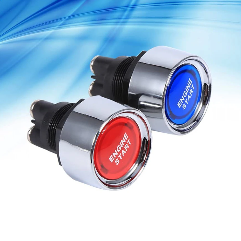 

Universal SPST 12V-24V/50A LED Car Engine Start Stop Button Momentary Start Switch for Car Truck Boat RV ATV