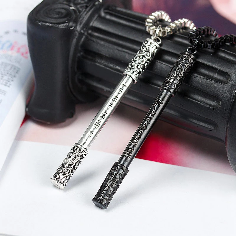 Черный миф: Wukong Золотой кадугель кулон ожерелье в стиле ретро Dinghai Shen игла