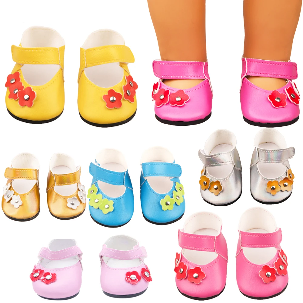 Американская кукольная обувь 7 см 18 дюймов Высококачественная с цветами для