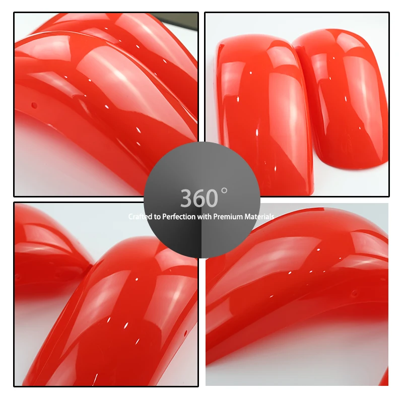 Брызговики LINGQI для гоночного мотоцикла пластиковый корпус красные передние и