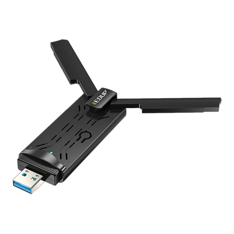 

1800Mbps Wireless WIFI Adapter Antenna USB3.0 Dual Band 802.11Ax/Ac/A/B/G/N 2.4G/574M 5G/1021M Gigabit Wireless Card
